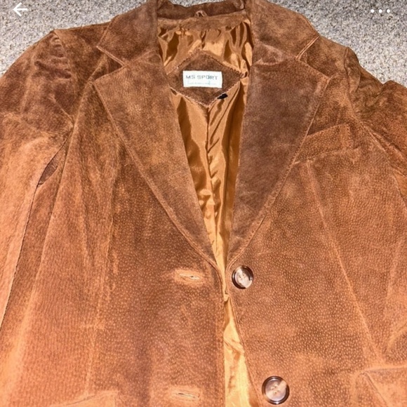 Leather Suede Blazer/Jacket - Picture 4 of 8